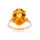 Bague en or et Citrine