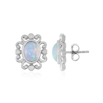 Boucles d'oreilles en argent et Opale Welo