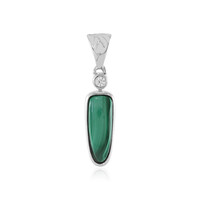 Pendentif en argent et Malachite