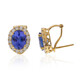 Boucles d'oreilles en or et Tanzanite AAA (CIRARI)