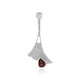 Pendentif en argent et Grenat du Mozambique (MONOSONO COLLECTION)