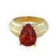 Bague en or et Grenat mandarine AAA (de Melo)