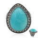 Bague en argent et Amazonite (Annette classic)