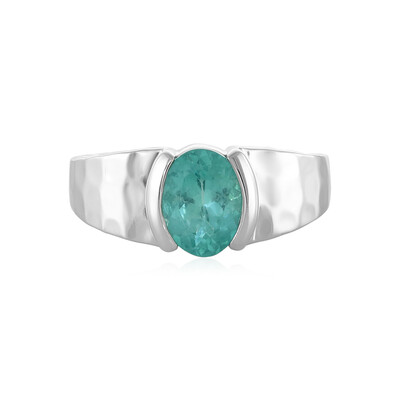 Bague en argent et Apatite bleue