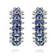 Boucles d'oreilles en argent et Tanzanite (Dallas Prince Designs)