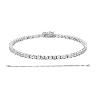 Bracelet en argent et Zircon