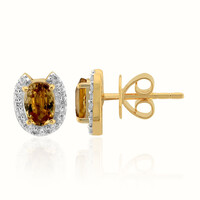 Boucles d'oreilles en or et Zircon jaune de Kings Plains