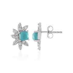 Boucles d'oreilles en argent et Turquoise Sleeping Beauty