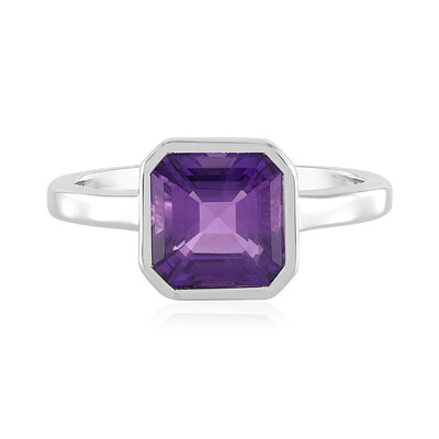 Bague en argent et Améthyste de Sibérie (MONOSONO COLLECTION)