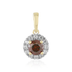 Pendentif en or et Diamant rouge I2