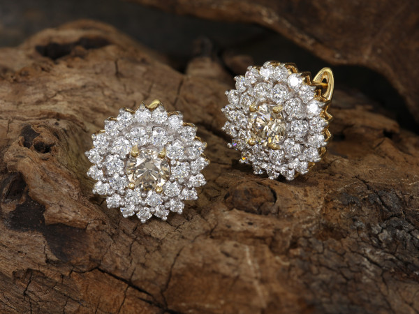 diamant-rose-champagne-boucles-oreilles